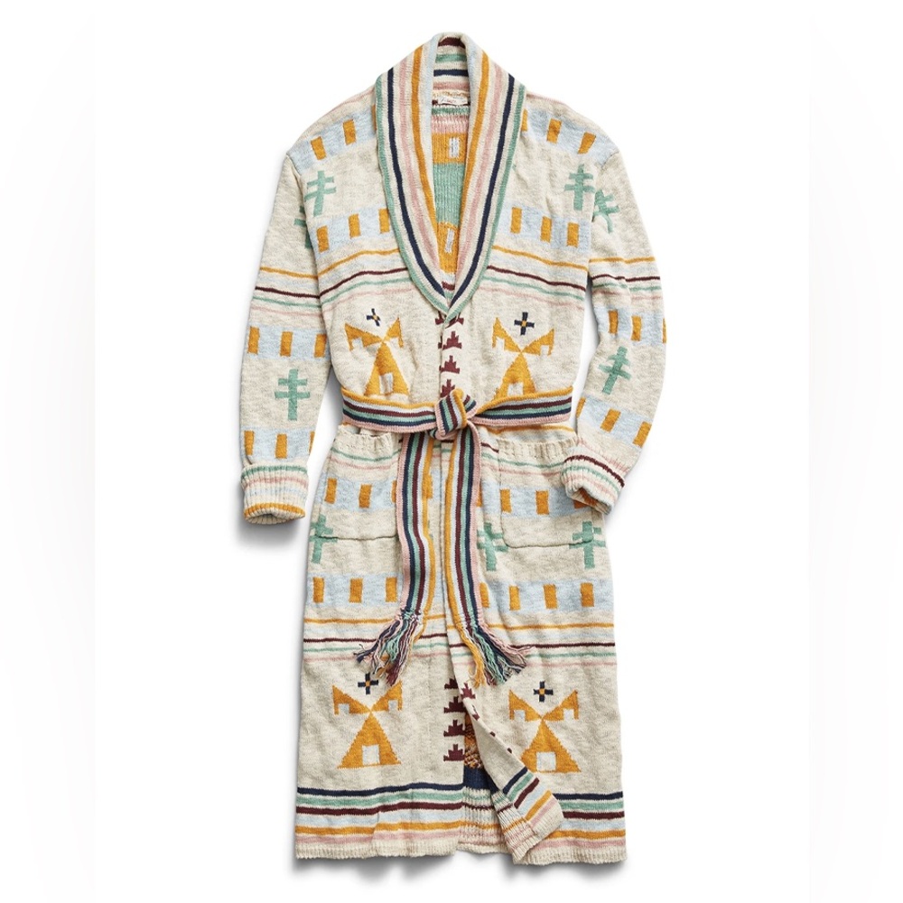 Faherty Women's B. Yellowtail Paloma Duster Sweater Size Medium